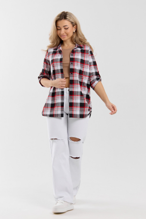 Женская рубашка 36988 / красный