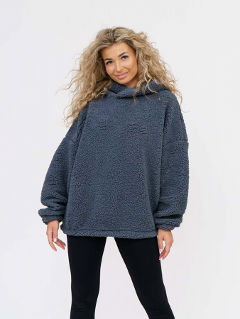 Женская толстовка мод.1770/1 (оверсайз) / Серый