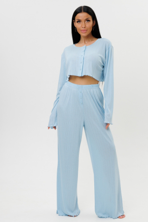 Женская пижама с брюками 2244/3 / Голубой