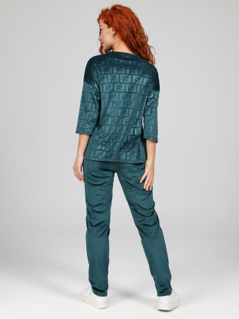 Женский костюм Вениса-Жаккард / изумруд