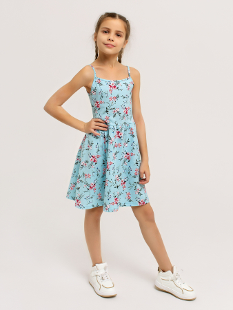 Детский сарафан "Кокетка" арт. дк169г / Голубой