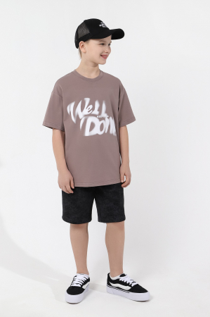 Детская футболка для мальчика Леон-3 / бежевый