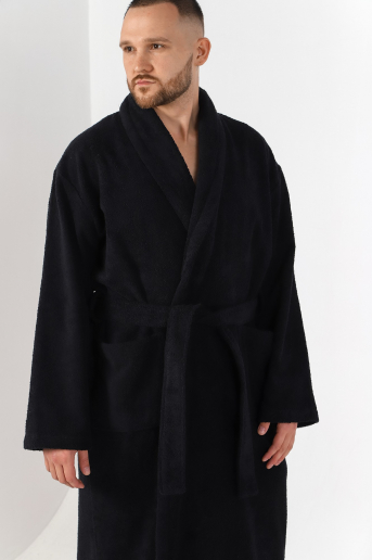 Халат мужской Комфорт-4 / Черый