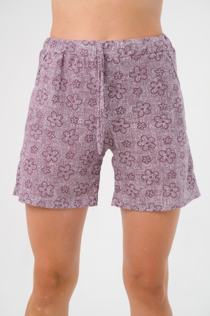 Шорты женские из кулирки Дачница / Бордо макси