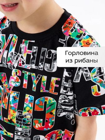 Детская пижама с шортами "Сорванец" / Город на черном