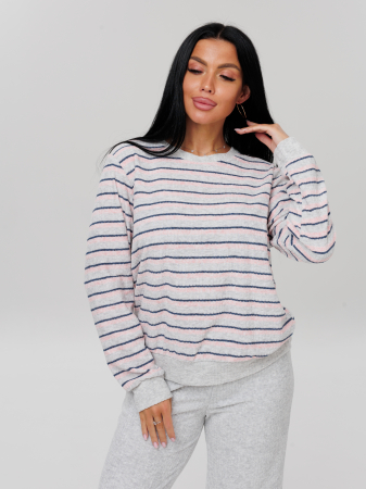 Женский костюм К- 219(М) / Серый (полосы)