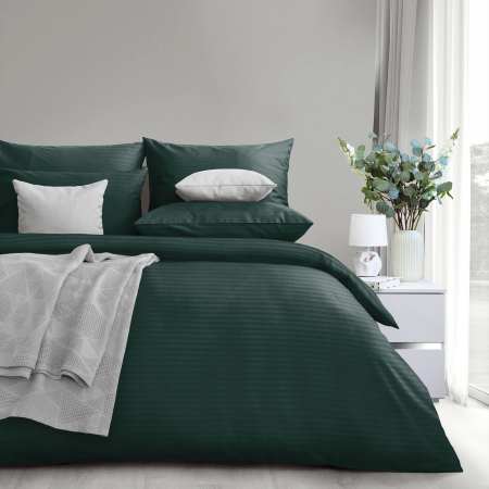 Простыня "Verossa" Stripe / Dark green