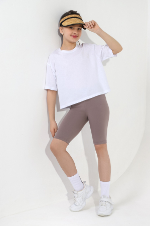 Детские бриджи для девочки №5 / капучино