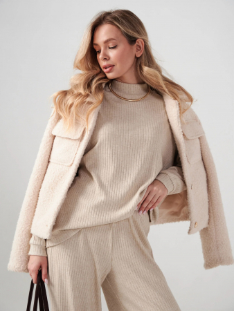 Женский костюм "Ангора" 2412-Л / Бежевый