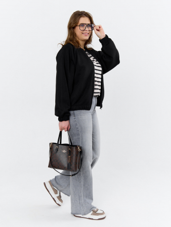 Женский бомбер Нео-1 БО-004 / чёрный