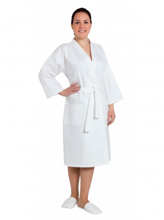 Женский халат вафельный Сауна