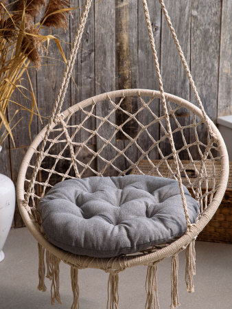 Подушка для подвесных качелей (рогожка) / Серый