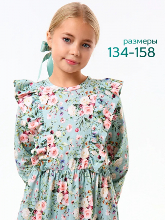 Детское платье "Красотка" / Цветы на ментоле