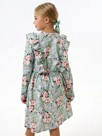 Детское платье "Красотка" / Цветы на ментоле