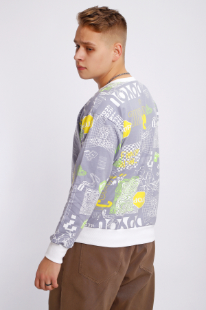 Мужской свитшот 88141 / серый