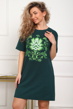 Женская туника 29534 / изумрудный