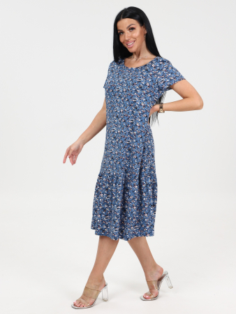 Женское платье М-996 / Цветок синий