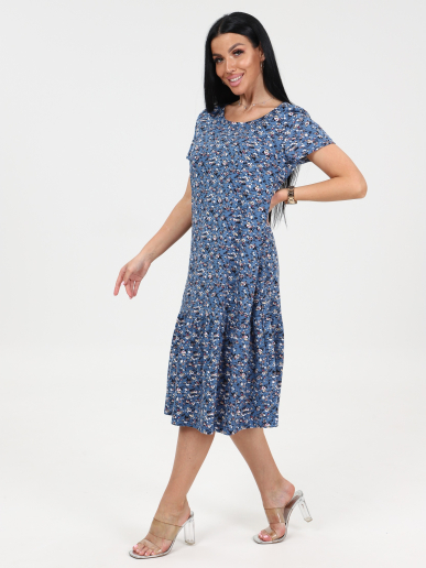 Женское платье М-996 / Цветок синий