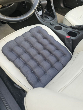 Подушка автомобильная на сиденье "АВТО-БИО" 40x40 / темно-серая