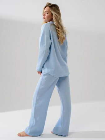 Женская пижама "Муслин" 2403-Мус / Голубой