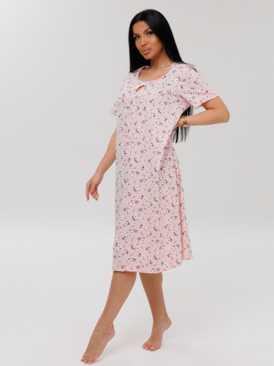 Женская сорочка Сор-90(К) / Розовый (цветы)