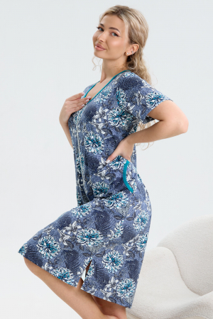 Женский халат 37002 / синий