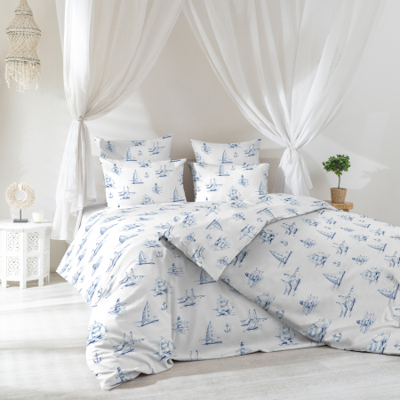 Постельное белье "Verossa" Сатин / Regatta blue