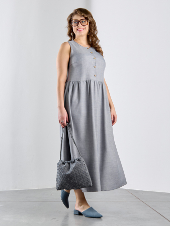 Женское платье "Женский каприз-1" / серый