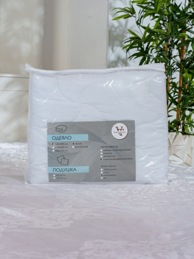 Одеяло всесезонное "Лебяжий пух" микрофибра