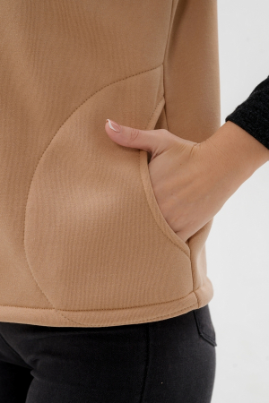 Жилет женский из футера / Капучино