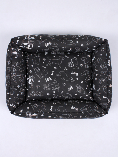 Лежанка для животных мелких пород арт. LDZ / Черный + черный