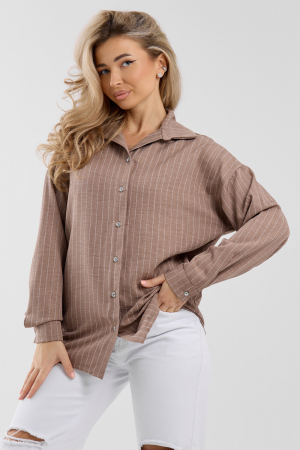 Женская рубашка 36987 / коричневый