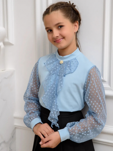Детская блузка "Олимпия" длинный рукав