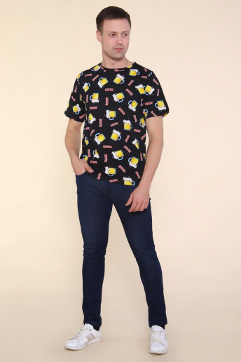 Мужская футболка Пиво 2217 / Черный