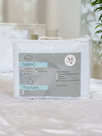 Одеяло всесезонное "Лебяжий пух" микрофибра