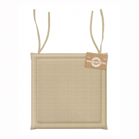 Подушка для стула "Самойловский текстиль" 40/40 Текстура бежевая