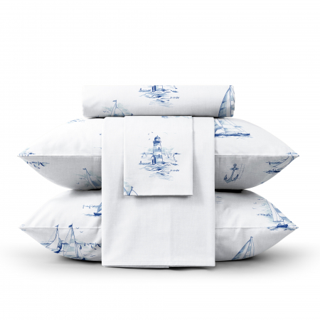 Постельное белье "Verossa" Сатин / Regatta blue