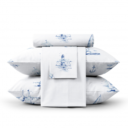 Постельное белье "Verossa" Сатин / Regatta blue