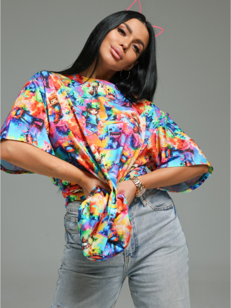 Женская футболка Ирбис / Майнкрафт