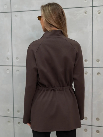 Женская туника на молнии / Кофейный