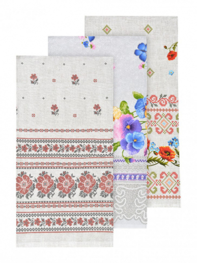 Полотенце кухонное рогожка нарезка