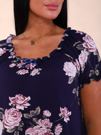 Женская сорочка 916 / Темно-синий