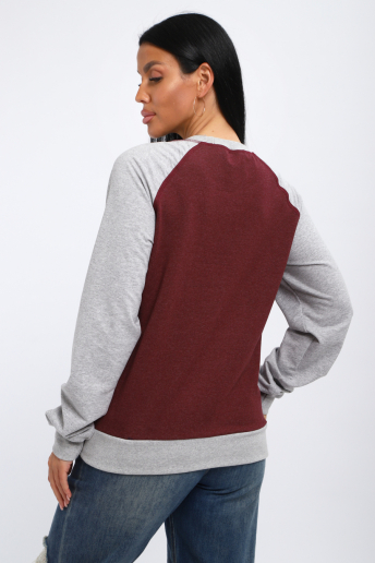 Женский лонгслив Гамми / Бордовый