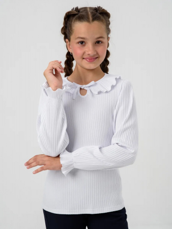Детский джемпер "Дина" длинный рукав / Белый