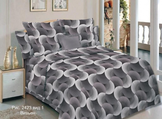 Постельное белье бязь Ф-ка Красная талка / Вивьен темно-коричневый