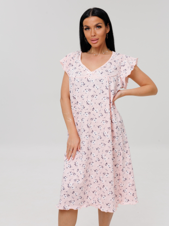 Женская сорочка Сор-71(К) / Розовый (цветы)