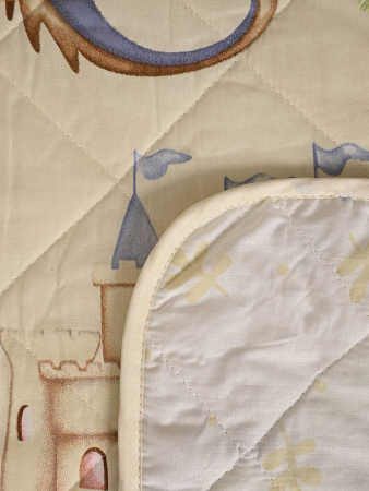 Покрывало стеганое детское поплин / Воздушный замок