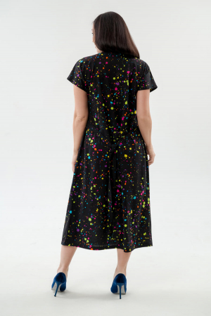 Платье женское из кулирки Миранда / Акварель макси
