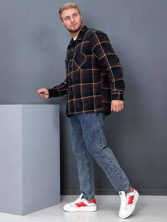 Рубашка мужская Никос / коричневый