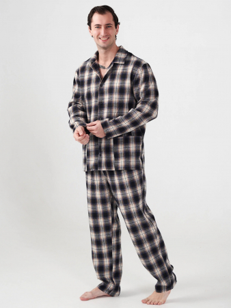 Мужская пижама "Добрый вечер" 2162-Ф / Темно-синий